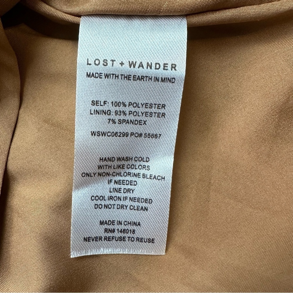 LOST + WANDER women's size small floral boho shimmery maxi skirt NWT - Picture 7 of 8